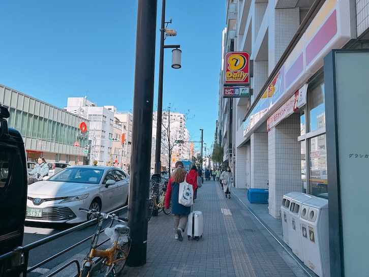 浅草駅から会場までの道のり